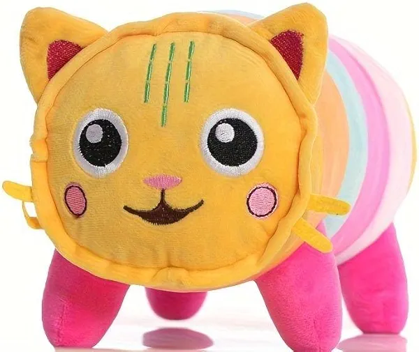 Cute Plush Toys Collection, 7-8 inch Soft and Cuddly Stuffed Purr-ific Plush Toys for Kids Ages 3 and up, Great Gift for Birthdays and Special Occasions (Pillow Cat)