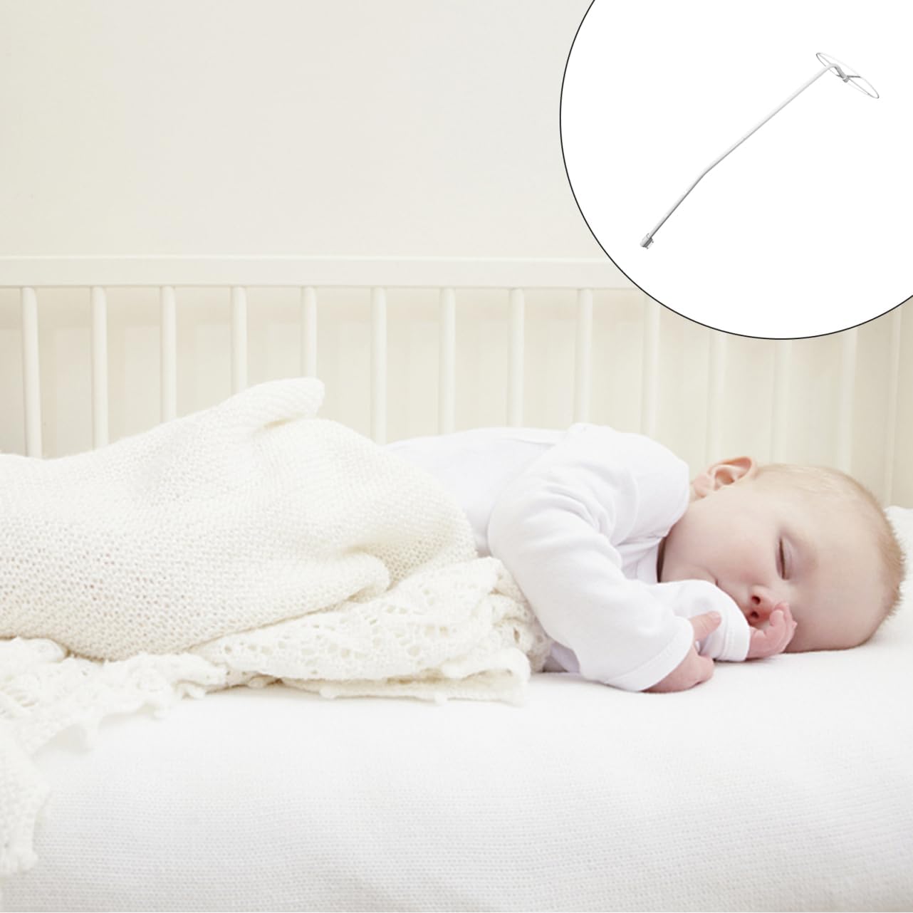 SUPVOX Mosquito Net for Crib Bed Easy Installation Stable Support Canopy Holder for Sleep Accessories