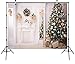 7x5ft Green Christmas Tree Photo Backgrounds Wrinkle free White Fireplace Cute Rabbit Gift Photography Backdrops for Child wd2541