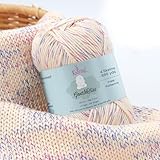 GentleBliss Soft Baby Yarn for Crocheting, 4 Skeins, 880Yds/400G, Free Patterns - Acrylic Baby Blanket Yarn for Knitting - Light Worsted 3 DK Weight - Vanilla Berries