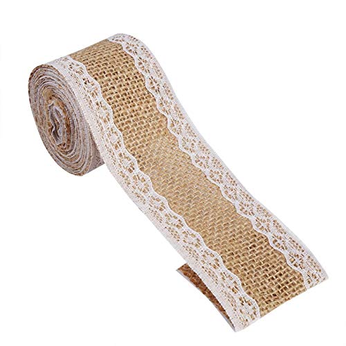 Fita de serapilheira, Campo de mesa de serapilheira natural, feito de juta 100% natural, fita de jut