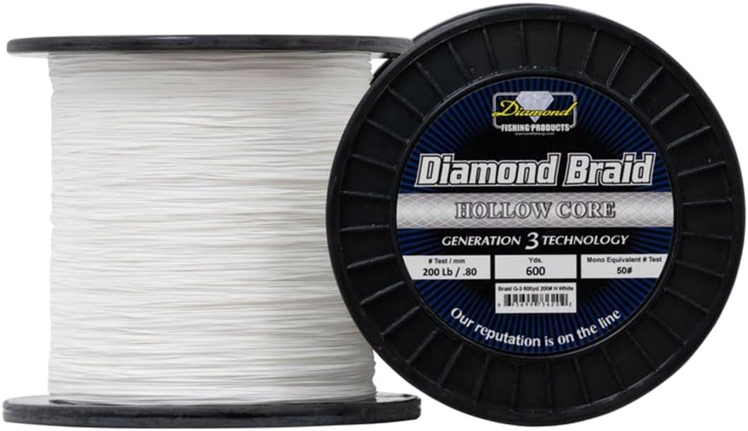 MOMOI Diamond Braid Gen III Hollow Core (Multi Sizes, 3 Colors)