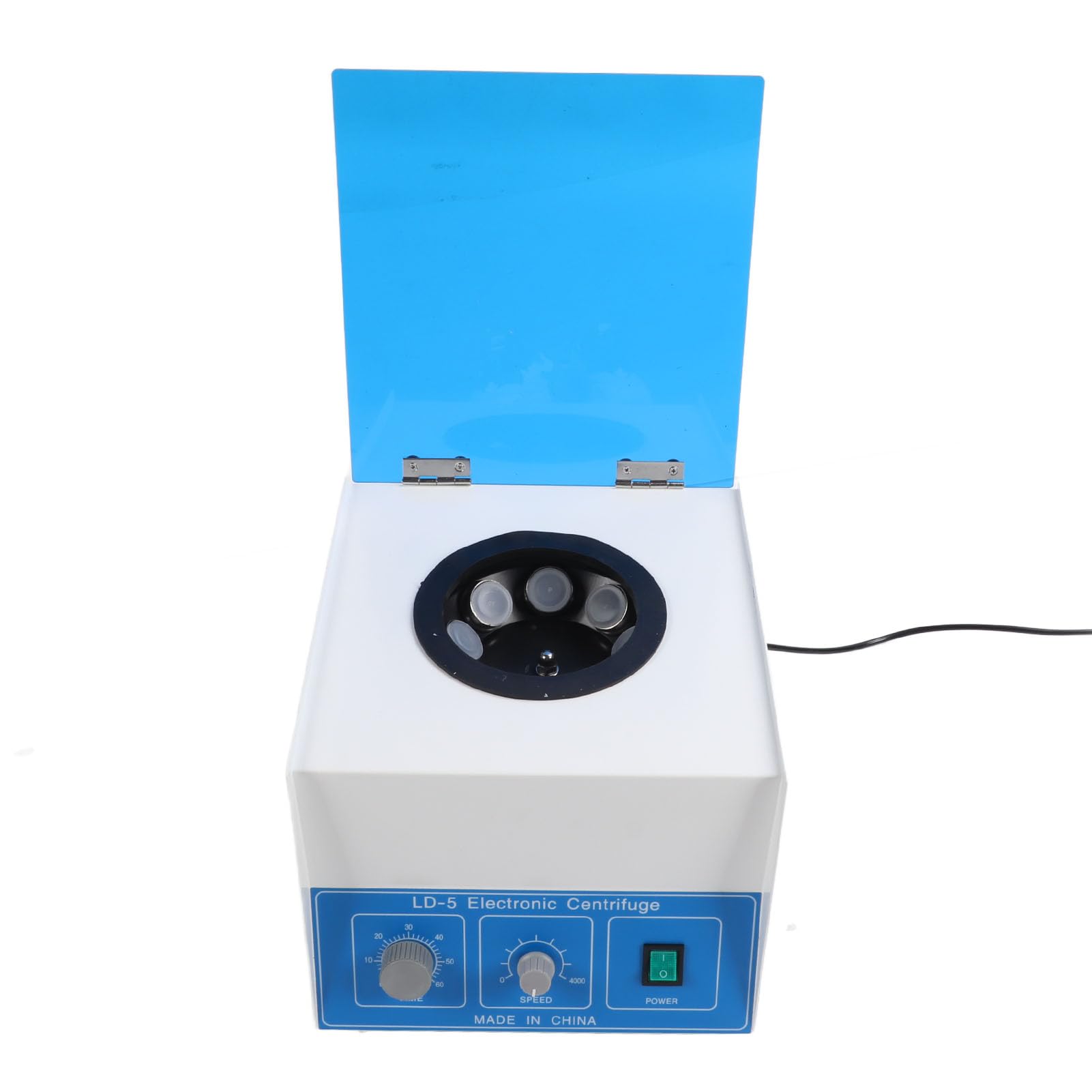 Elektrische Zentrifuge, 50 Ml X 8 Kapazität, 4000 U/min Elektrische Tischzentrifuge, Transparente Staubschutzhülle, 2770 X G Timing-Geschwindigkeitsregelung für (EU-Stecker 220 V)