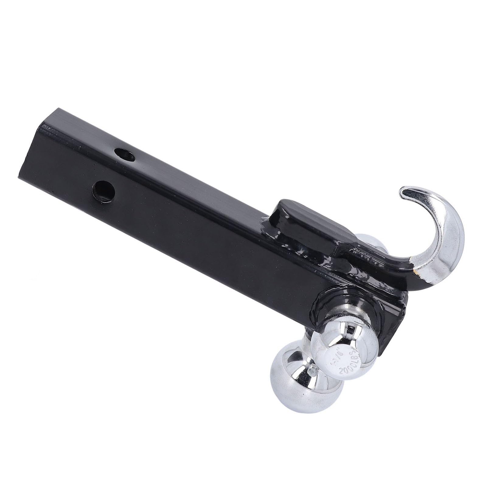 Montaje de Bola Triple de Enganche de Remolque, Acero Inoxidable, Alta Capacidad de Carga, Diseño de Adaptador Versátil, Soporte de Bola Triple de Acero Inoxidable con Gancho,