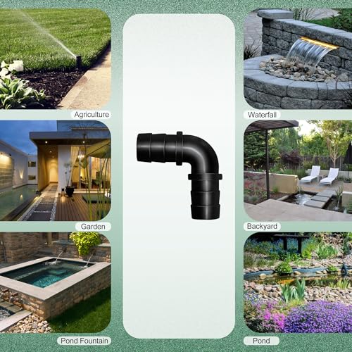 LONGRUNNEW Tube Connector PVC Hose Adapter, Male 1.2" NPT x 1" Barb Pipe Fitting for Garden Aquarium Water Pipe-4 Pieces Set - Image 3