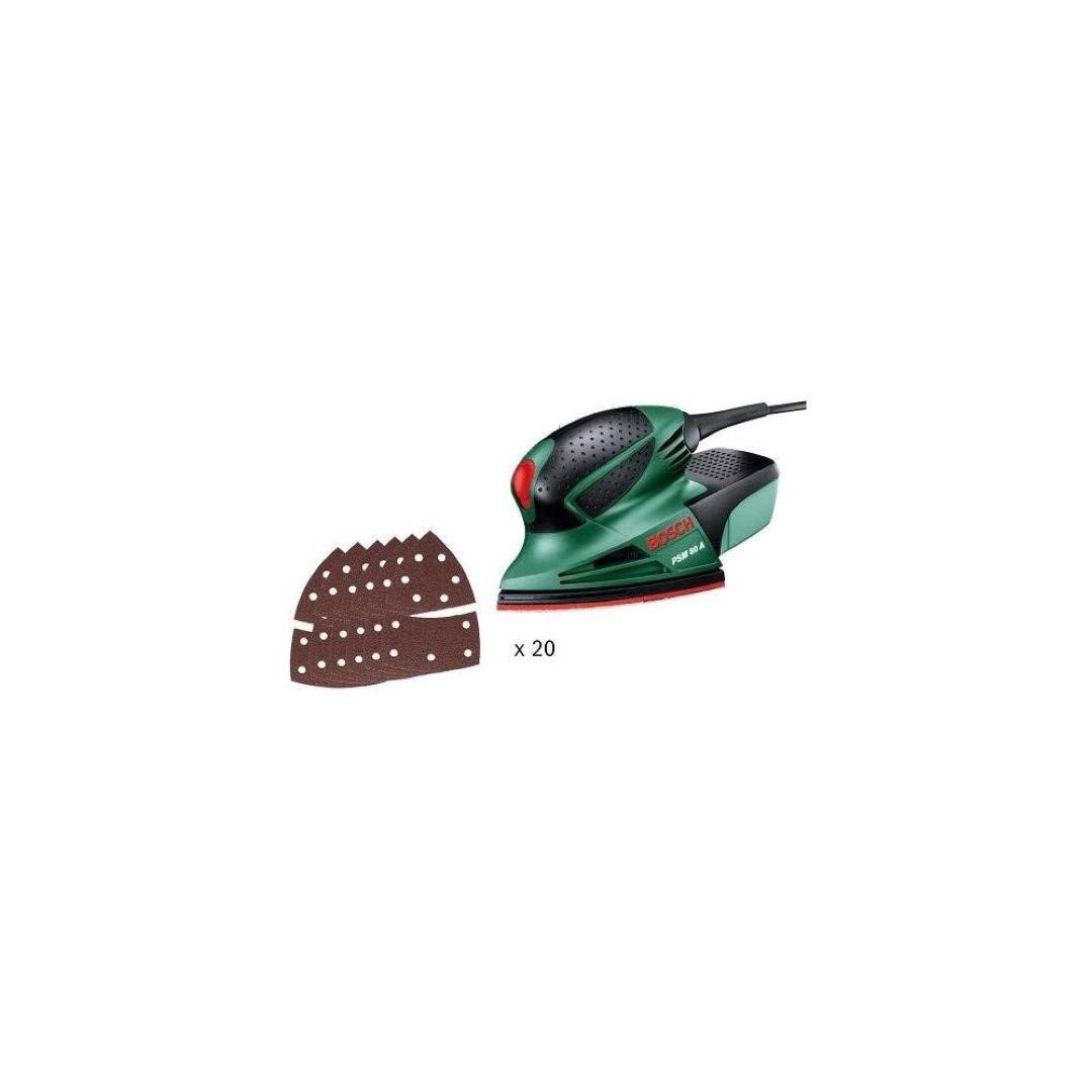 Bosch verde levigatrice delta elett. 80wpsm80 + 20fogli(scatol