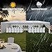 Devoko 10x30 FT Waterproof White Canopy Tent - Heavy Duty Outdoor Wedding Party Tent for Backyard, Patio