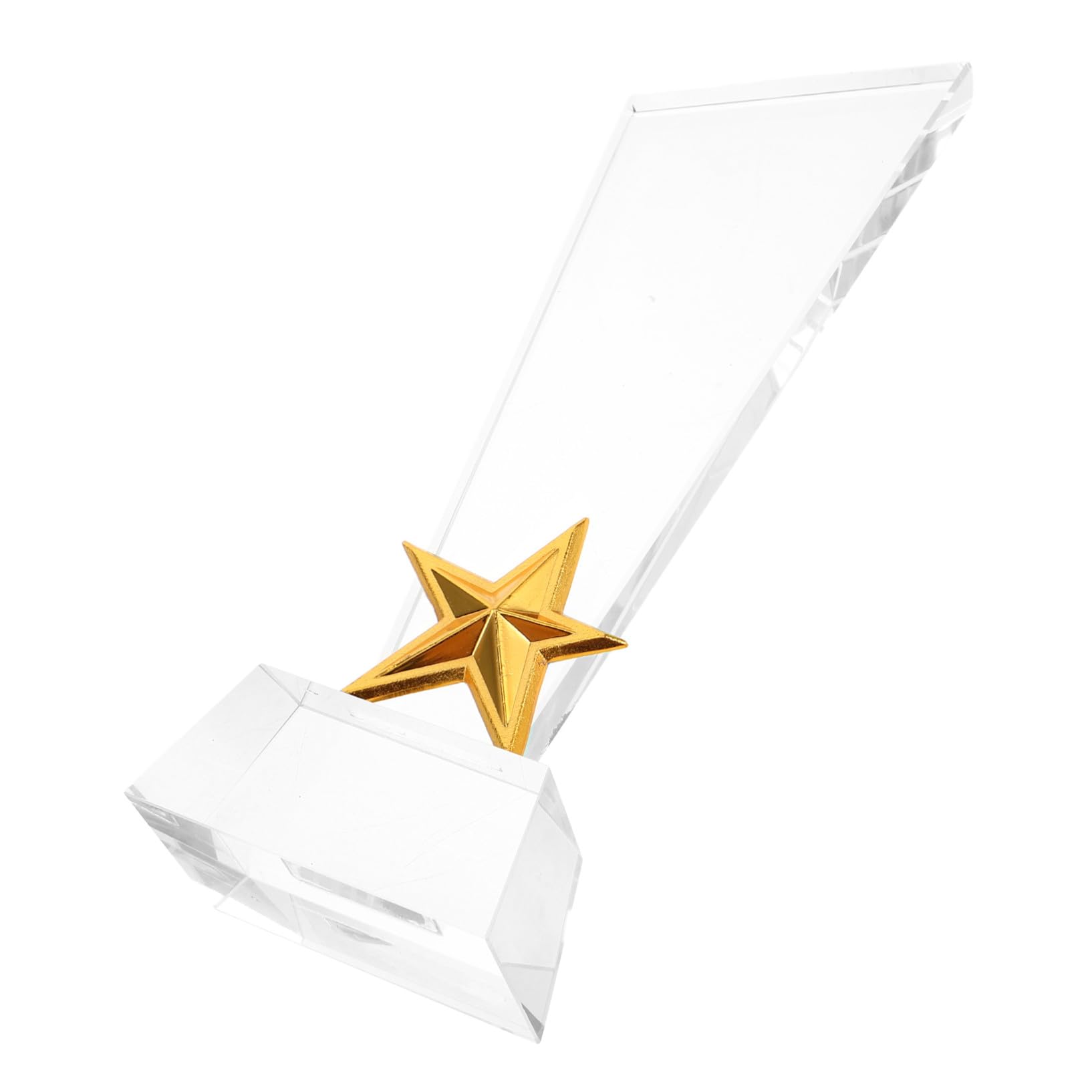 HANABASS Kreativer Kristall-Stern-trophäenpokal Fünf-Sterne Design Transparente Auszeichnung für Turniere Klassenzimmer-belohnungen Abschlussfeiern Schüler Kindergarten Sportveranstaltungen