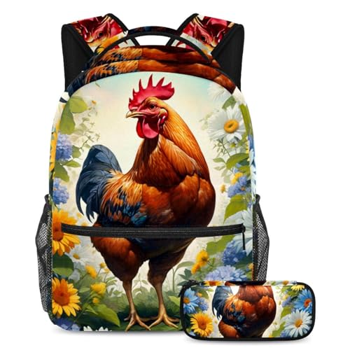 Sac à dos mignon noir et blanc motif animaux avec de nombreux rangements intégrés