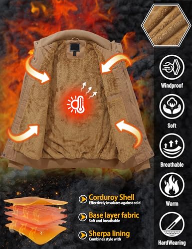 Image of TACVASEN Men's Lightweight Military Cotton Jacket Casual Windbreaker Coat