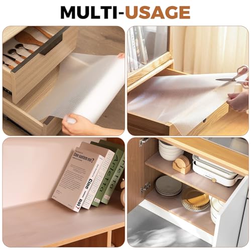 Anti-Rutsch-Matte für Schubladenböden 30×500cm, EVA-Schubladenmatte, Kunststoffmatten, Schutzmatten für Kühlschränke und Regale, Kann auf die Größe einer Schublade zugeschnitten werden