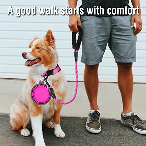 COOYOO 2 Pack Dog Leash 5 FT & 2 FT Heavy Duty - Comfortable Padded Handle - Reflective Dog Leash for Medium Large Dogs… - Image 4