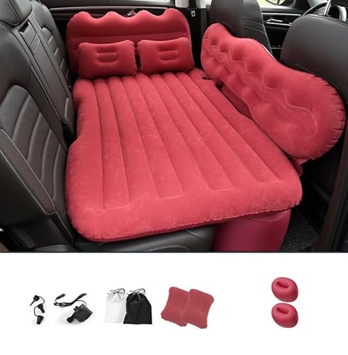 レクサス RX 10系 RX270 RX350 RX450 に適用車中泊マット 車載 エアーベッド 車中泊 マット 車用ベッド 分離可能 後部座席 車中泊 グッズ 独立サポートエアクッション 防水防潮 PVC+群がる素材 簡単空気入れ ピロー付 仮眠 キャ