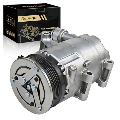 Aspligo Air Conditioner AC Compressor with A/C Clutch Fits for Ford Focus 2012 2013 2014 2.0L, Replaces CO 29079C, CV6Z19703J, 97323, 98323,1816964, BV6N19D629BC,7512914 YCC279 YCC357 YCC362