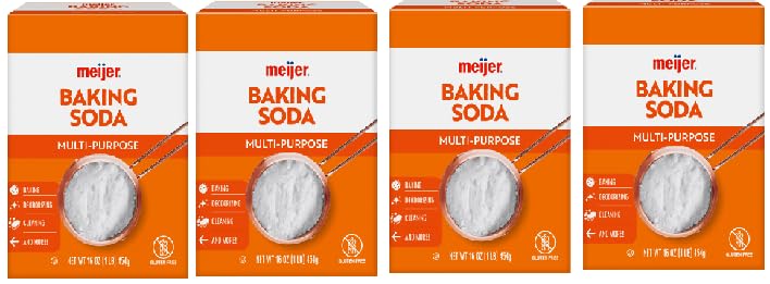 Baking Soda Multi Purpose (4 Boxes, 1 Pound each)