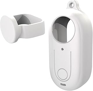 Silicone Protective Case With Lens Cap for Insta360 GO 3 Action Camera, All-Round Protector Cover Scratch Proof Accessories for Insta360 GO3, White