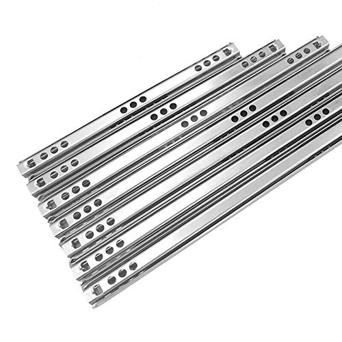 TopHomer 1 Paar Schubladenschienen Teilauszug mit Kugellager