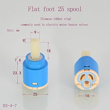 Ceramic cartridge for single lever Replacement Cartridge for Ceramic Key Ceramic Disc Cartridge, Single Handle Faucet Replacement Valve.