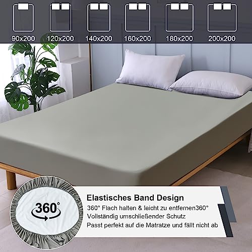 Protector de colchón impermeable 140x200 transpirable ohano sábana bajera 6