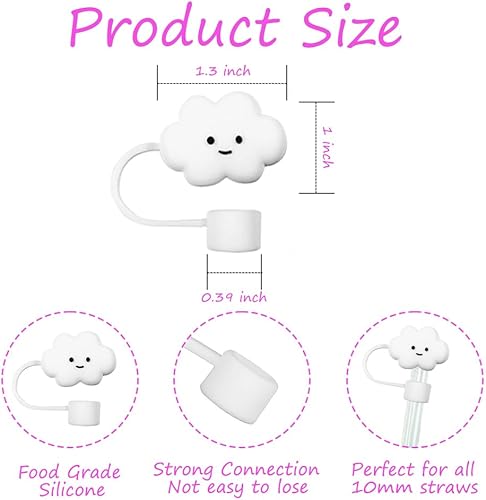 Miniatura 2 de Stanley - Tapas de paja de 0.394 pulgadas con popotes para vasos Stanley de silicona de grado alimenticio de 30 y 40 onzas, a prueba de polvo y