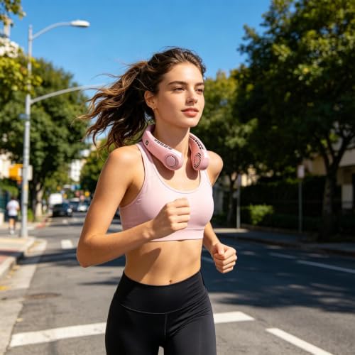 Ventilador de cuello contra el sofoco en viajes y actividades al aire libre 3