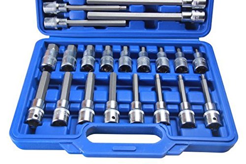 US PRO 30 szt. nasadek sześciokątnych z napędem 1/2" H5 - H19 55 mm 100 mm 140 mm 200 mm CRV 3229