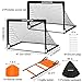 Kids Soccer Goals for Backyard Set, 2 of 4' x 3' Soccer Training Equipment, Pop Up Toddler Soccer Nets with 10 Soccer Cones, Agility Ladder, Soccer Set for Backyard for Kids Youth Outdoor Sports Games