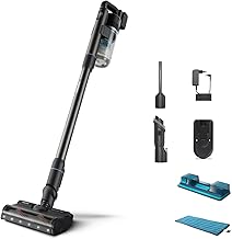 Philips Wireless Cordless Vacuum Cleaner Aqua 7000 Series, Digital Motor, PowerCyclone 12, with LED Lights, Clip-on Aqua M...