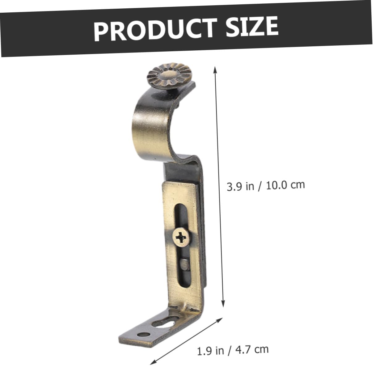 Supporti per Aste per Tende in Ferro 10 Pezzi Finitura Bronzo per Tende Pesanti e Bastoni da Finestra Uso Soggiorno Camera da Letto Ufficio Cucina