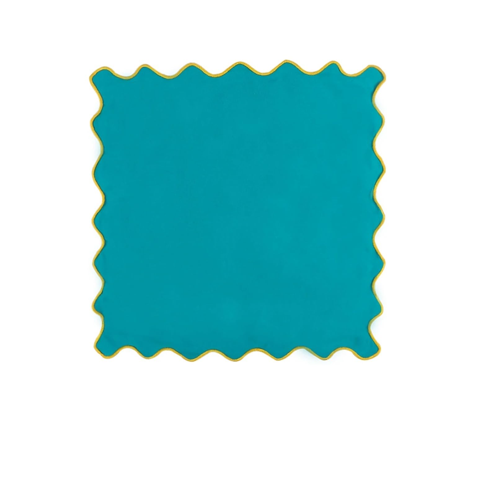 Napkins 2PC Embroidered Wavy Edged Cotton Napkin Comfortable And Soft Home Placemat Suitable For Wedding Festival Decoration(Style 02)