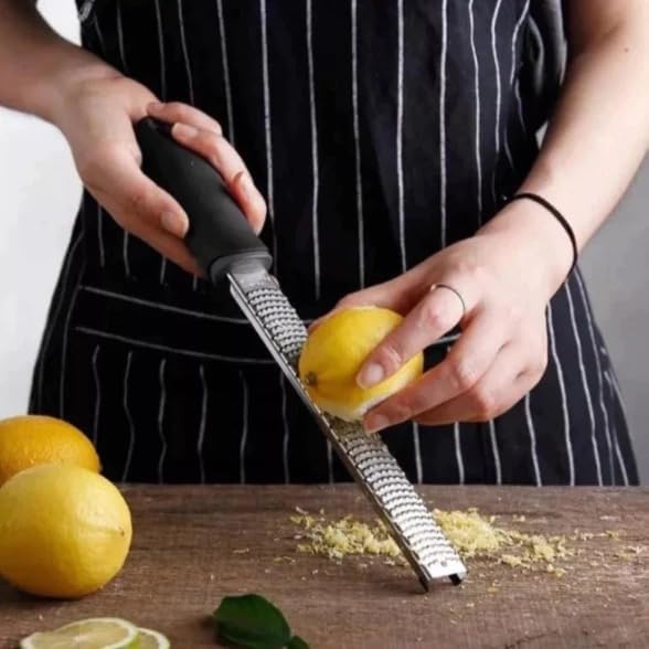 Ralador Zester Culinário Inox Extra Fino para Raspas de Limão e L...