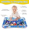 Aolso Almohadilla Agua Inflable,Alfombra Inflable con Agua Tema Oceánico,Alfombra de Agua para Bebes,Cojín de Agua Inflable con Espejo y Sonajero para Bebé,Cojín Colchones de tiempo boca abajo Bebés #2