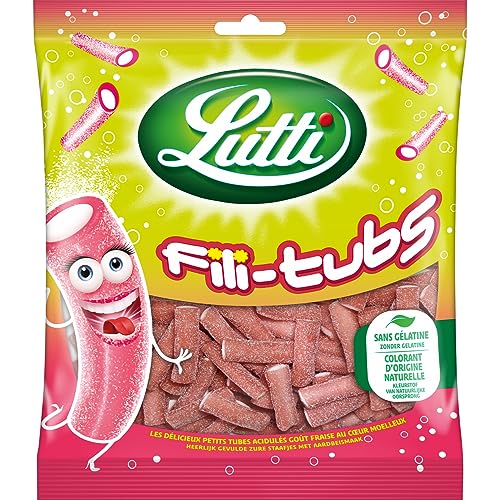 Lutti bonbons acidulés fili tubs goût fraise - vue 3