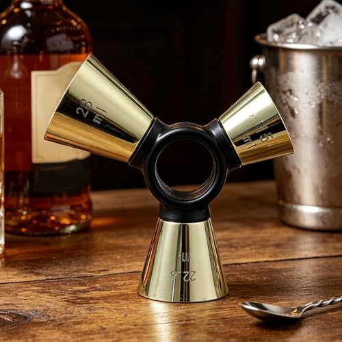 Jigger para camarero profesional con taza medidora de cóctel duradera 8