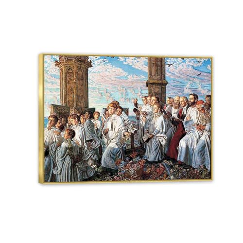 Toile William Holman Hunt sous cadre doré, cadeau d'anniversaire idéal
