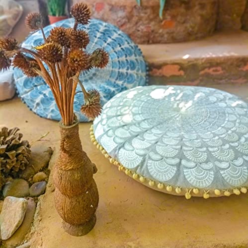 Mandala Life Art Bohemian Floor Cushion Cover –Luxury, Artisan Room Décor Pouf Case For Meditation, Yoga, And Boho Chic Seating Area Floor Pillow – Accent Your Living Room, Bedroom, More #TOP2