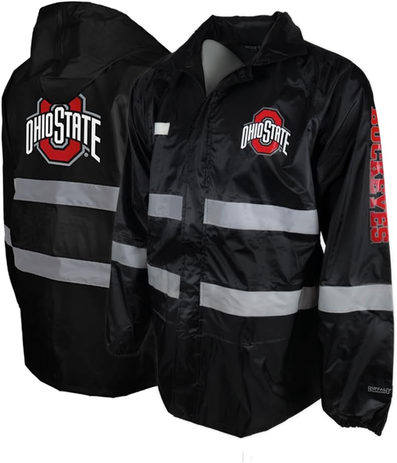Buffalo Outdoors Ohio State Reflective Safety Hooded Rainshell