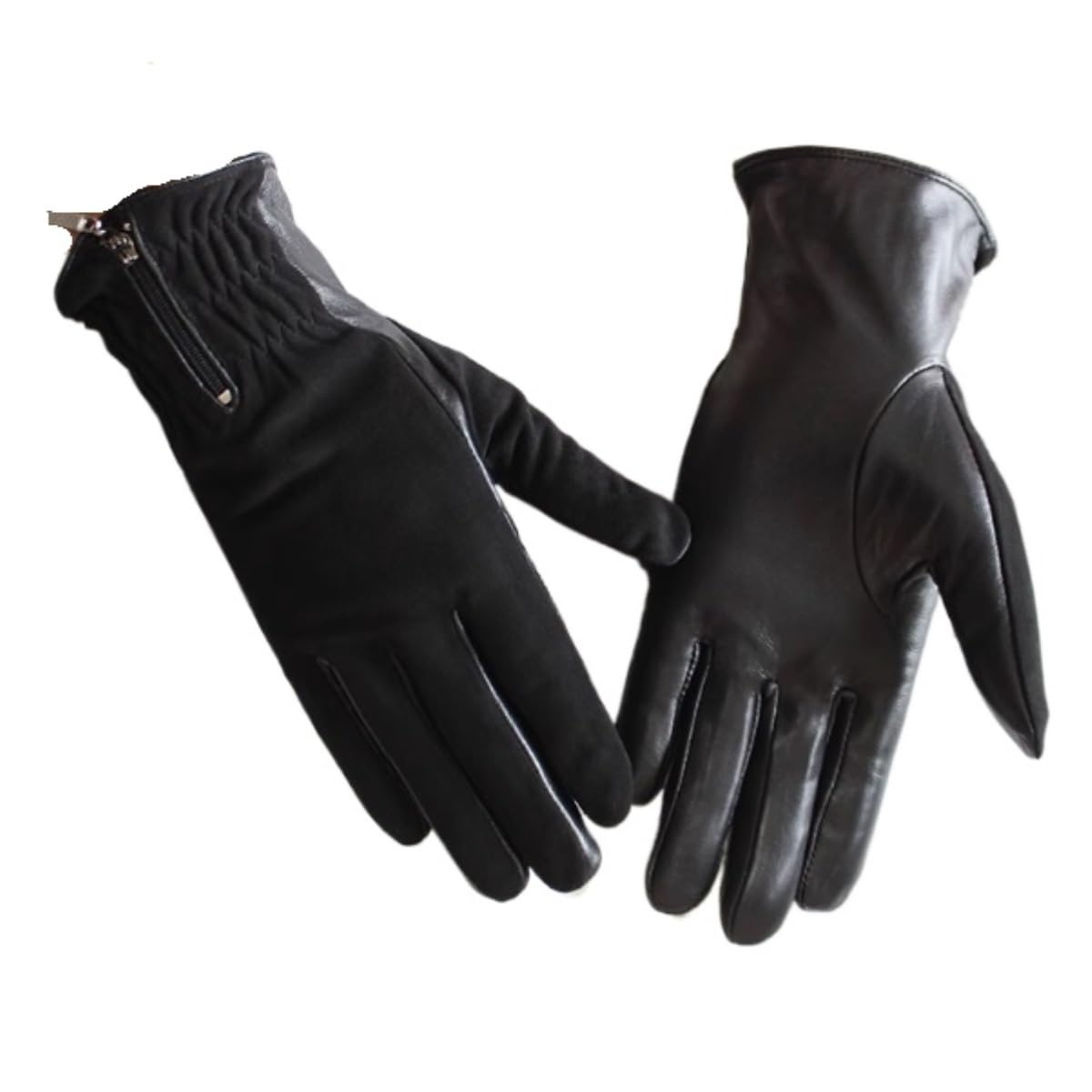 Guantes Viento Deportivos Guantes de conducción cálidos terciopelo grueso con cremallera otoño e invierno for mujer Regalos De Invierno