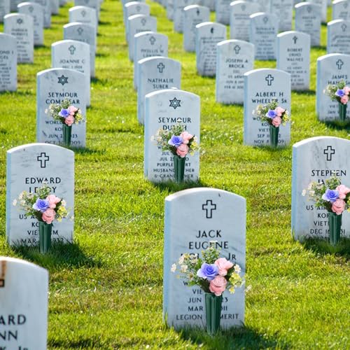 Vases de cimetière avec pointes pour fixer vos fleurs sans risque de chute - 3