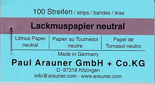 Lackmuspapier neutral Arauner 100 Blatt