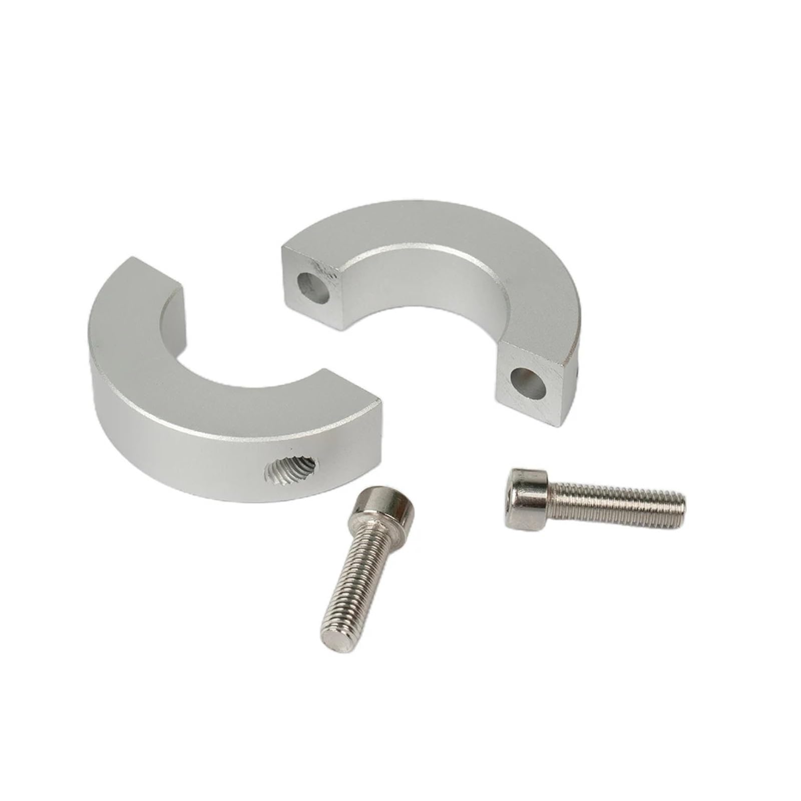 Collar de eje con abrazadera de doble división, Abrazadera de cuello eje dividido doble aleación aluminio ID 13-30 mm(20mm)