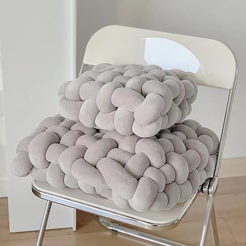 Miniatura 4 de Almohada de nudo suave decorativa para sofá, almohada de nudo para niños, cojín cuadrado de respaldo para piso, para sala de estar, dormitorio,
