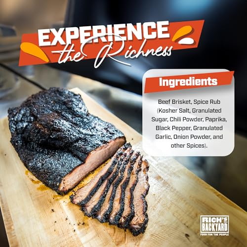 Roots Renowned 18-Hour Smoked Brisket (8-10 lbs) – Fully Cooked & Blast-Chilled – Master Chef Prepared for Ultimate Tenderness – Perfect for Holidays; Festive Dinners; Gifts