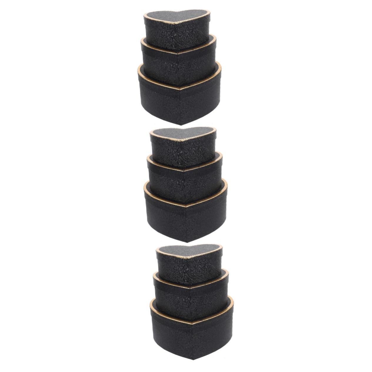 CALLARON 9stücke Teiliges Herzförmiges Geschenkset Für Valentinstag Schachtel Für Hochzeiten Und Feiern Verpacken Von Süßigkeiten Und Lippenstiften Schwarze Verpackung