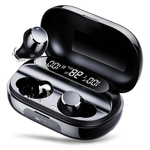 LNBEI S20 Wireless Earbuds-Ipx7 Waterproof Bluetooth Headphones, Hi-Fi Stereo Sports Wireless Earphones, Lcd Digital Display Wireless Sport Earbuds, Suitable for Exercise, Commuting LNBEI S20 Wireless Earbuds-Ipx7 Waterproof Bluetooth Headphones, Hi-Fi Stereo Sports Wireless Earphones, Lcd Digital Display Wireless Sport Earbuds, Suitable for Exercise, Commuting