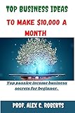 TOP BUSINESS IDEAS TO MAKE YOUR FIRST $10,000 A MONTH: Top Passive Income Business Secrets For Beginners. (English Edition)