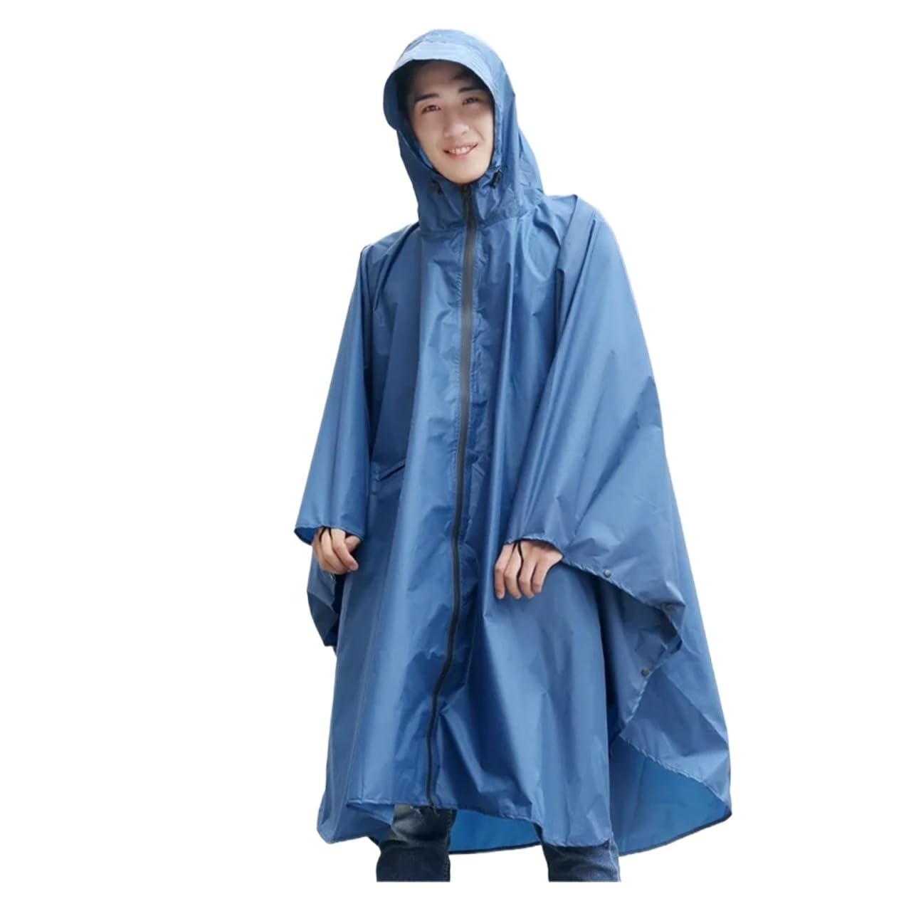 Impermeabile Uomo Impermeabile da donna, stile lungo, da escursionismo, leggero, da ciclismo, zaino da uomo