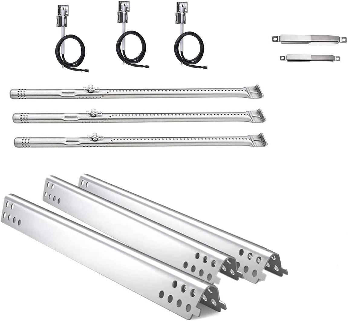 463372017 Grill Parts Kit for Charbroil Performance 3 Burner 463348017 Grill Replacement Parts Charbroil 2/3/4/5/6 Burner Grill Parts, Charbroil 2 Burner 463625217 463625219 463673517 Parts 3 Burner Kits + grill igniters