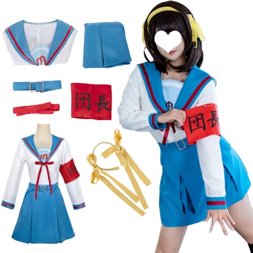 Cosplay Dress Costume School Uniform Outfit Suit For Women(Suzumiya11,M)