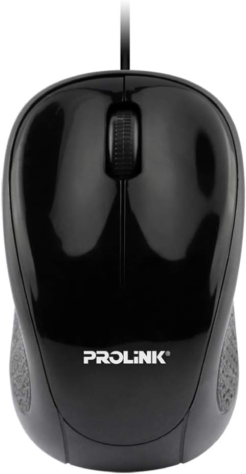 PROLiNK PMO630U Wired USB Optical Mouse, Black
